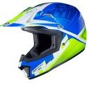 HJC casque moto cross enduro quad enfant CLXY ELLUSION MC-2SF bleu blanc vert mat