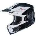 HJC casque moto cross enduro quad i50 ARTAX MC-5 blanc noir gris métal