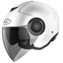 HJC casque demi jet moto scooter i40 UNI BLANC mat métal