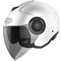 HJC casque demi jet moto scooter i40 UNI BLANC métal