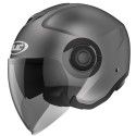 HJC casque demi jet moto scooter i40 UNI TITANE mat métal