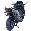 ermax yamaha TMax 560 2020 2021 support de plaque ALU noir SUPMAX EVO + platine de fixation