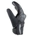 HARISSON ARLINGTON SHORT man winter motorcycle scooter waterproof leather & textile gloves EPI black-grey