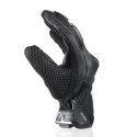 HARISSON gants LEADER EVO cuir & textile RACING moto scooter été homme noir-blanc  EPI