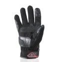 HARISSON gants LEADER EVO cuir & textile RACING moto scooter été homme noir-rouge EPI