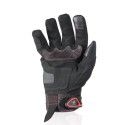 HARISSON gants SPLASH EVO textile sport moto scooter été homme EPI noir- rouge