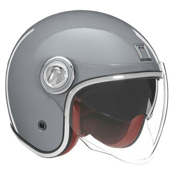 NOX vintage jet helmet moto scooter HERITAGE gloss nardo grey
