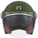 NOX vintage jet helmet moto scooter HERITAGE matt kaki