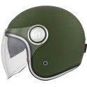 NOX casque jet vintage moto scooter HERITAGE kaki mat