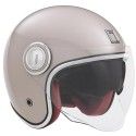 NOX casque jet vintage moto scooter HERITAGE champagne brillant