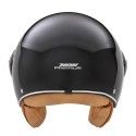 NOX casque jet vintage moto scooter IDOL noir brillant