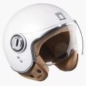 NOX casque jet vintage moto scooter IDOL blanc perle