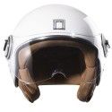 NOX casque jet vintage moto scooter IDOL blanc perle