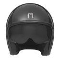 NOX casque jet vintage moto scooter NEXT noir brillant