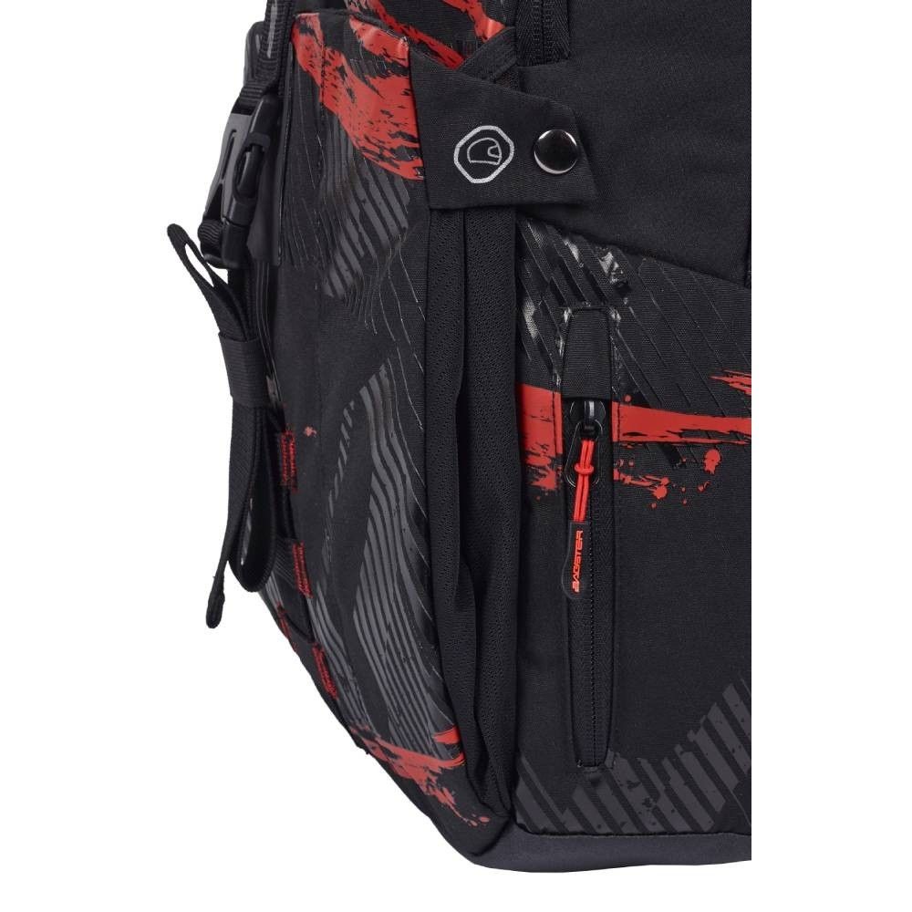 BAGSTER STREAM motorcycle scooter rucksack backpack 30L black-red - XSD281