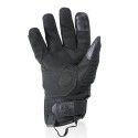 HARISSON STATON man summer motorcycle scooter leather & textile gloves EPI black