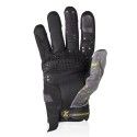 HARISSON SCORE man summer motorcycle scooter textile gloves EPI black-fluo