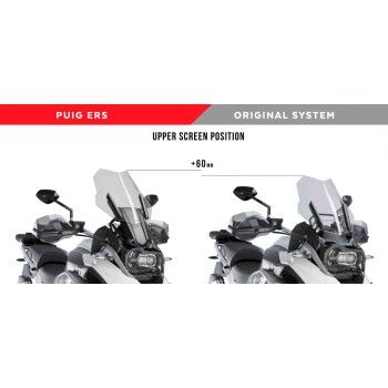 PUIG Système bulle électrique réglable (E.R.S) BMW R1200 GS / R1250 GS / ADVENTURE  / EXCLUSIVE  / RALLYE  2013 2024 ref 9718