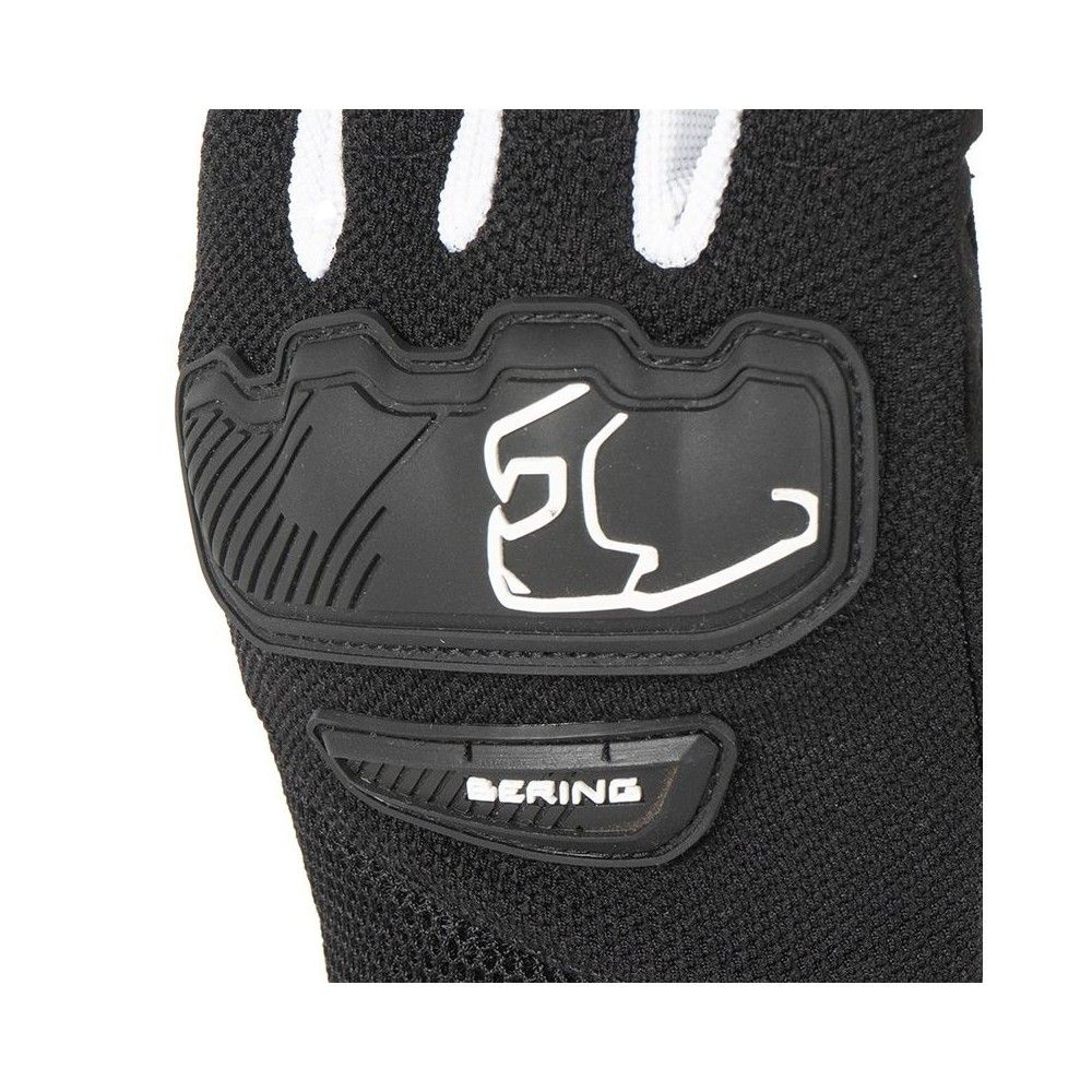 BERING YORK man textile summer motorcycle scooter gloves black-white BGE452