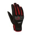 BERING gants textile YORK moto scooter été homme noir-rouge BGE451