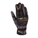 BERING CORTEX man leather and textile summer motorcycle scooter gloves black-camouflage BGE425