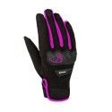 BERING gants textile Lady YORK moto scooter femme été noir-fushia BGE466