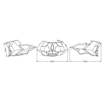 PUIG Sabot moteur KTM DUKE 790 / 890 / L / R / GP / 2018 2023 ref 9669