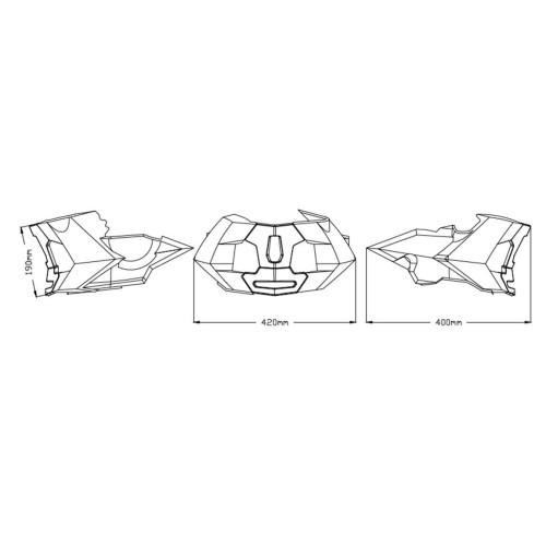 PUIG Sabot moteur KTM DUKE 790 / 890 / L / R / GP / 2018 2023 ref 9669