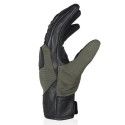 HARISSON MARSHALL man summer motorcycle scooter leather & textile gloves black-kaki EPI