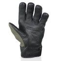 HARISSON MARSHALL man summer motorcycle scooter leather & textile gloves black-kaki EPI