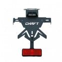 CHAFT support de plaque universel réglable pour moto - UL002