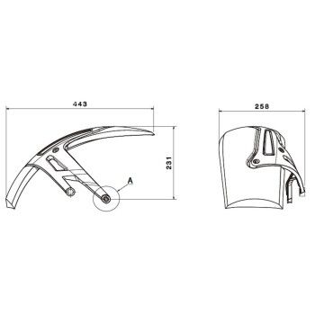 PUIG Garde Boue AR lèche roue BMW R1200 GS / R1250 GS / ADVENTURE / HP / RALLY / EXCLUSIVE  / 2018 2024 ref 1947