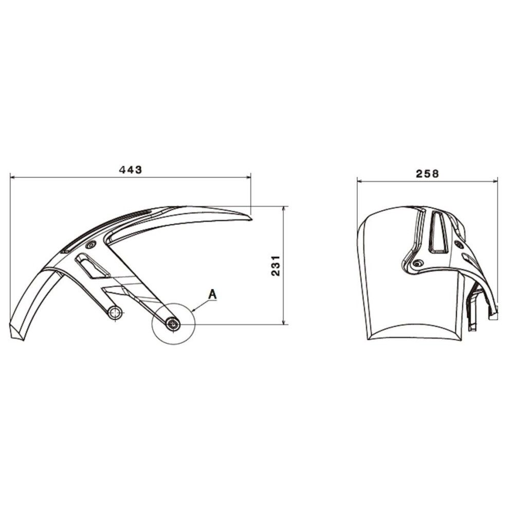 PUIG Garde Boue AR lèche roue BMW R1200 GS / R1250 GS / ADVENTURE / HP / RALLY / EXCLUSIVE  / 2018 2024 ref 1947