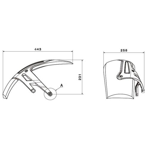 PUIG Garde Boue AR lèche roue BMW R1200 GS / R1250 GS / ADVENTURE / HP / RALLY / EXCLUSIVE  / 2018 2024 ref 1947