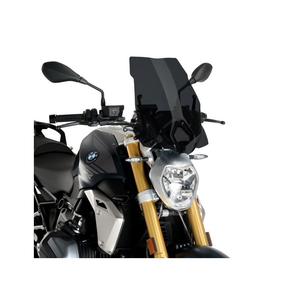 PUIG TOURING wind deflector (with original BMW support) BMW R1250 R / 2018 2025 ref 3626