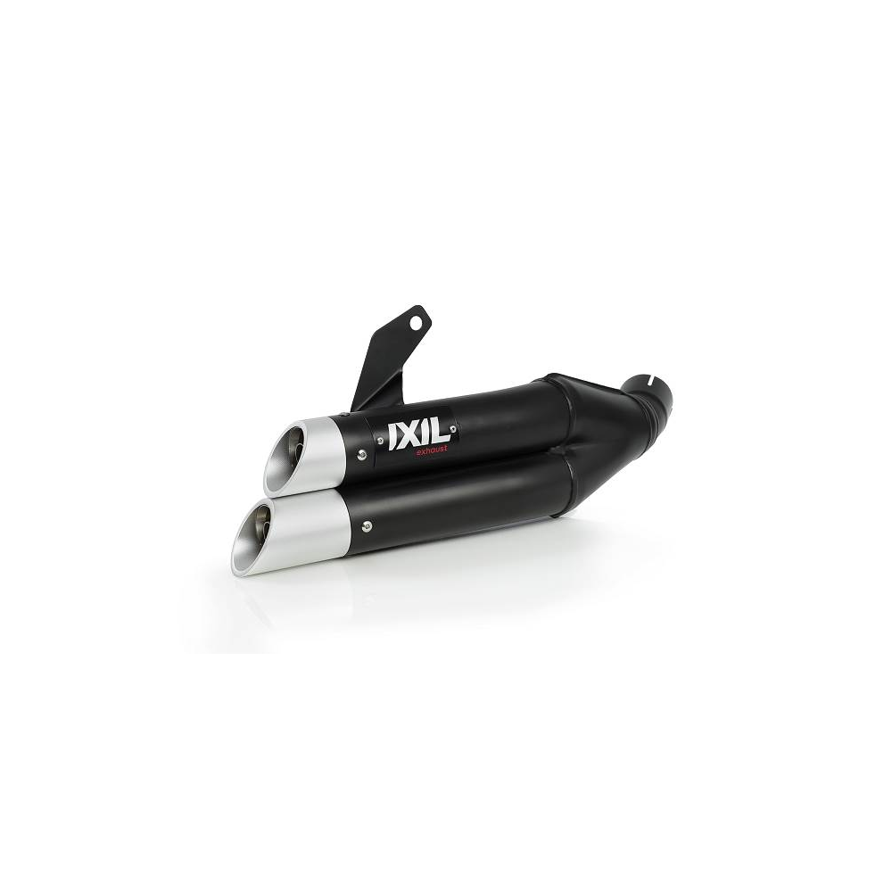 IXIL Honda CBR 300 R / 2015 2020 pot d'échappement double sortie L3X BLACK NON HOM XH6327XB