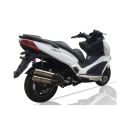 IXIL KYMCO XCITING 300 2008 à 2011 pot d'échappement double sortie L5X NON HOMOLOGUE ref XK 0330 XS