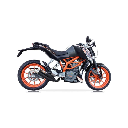 IXIL KTM DUKE 390 / 2012 2016 double silencer L3X BLACK NOT APPROVED ref XM 3352 XB