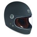 NOX casque intégral vintage FIBRE moto scooter REVENGE titane mat