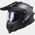 LS2 casque moto cross enduro quad trail CARBONE MX701 EXPLORER C SOLID carbone brillant