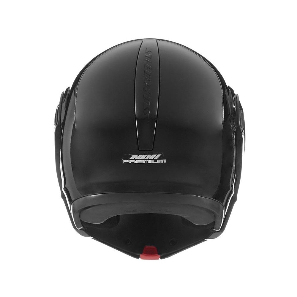 NOX casque intégral modulable en jet STRATOS moto scooter noir brillant