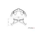 PUIG ROADSTER front wing kit YAMAHA MT09 / MT09 SP / 2017 2020 ref 3482