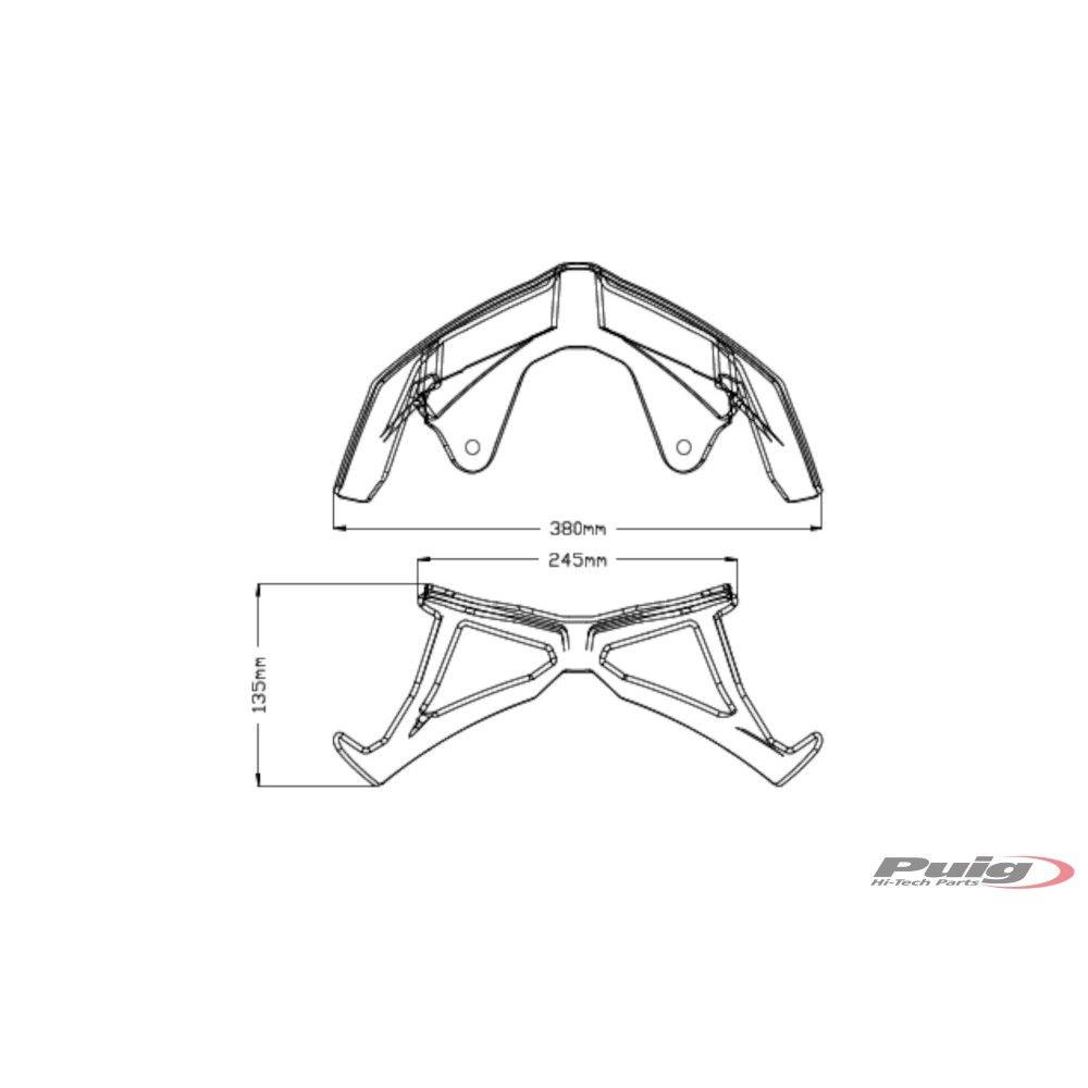 PUIG kit ailerons avant ROADSTER YAMAHA MT09 / MT09 SP / 2017 2020 ref 3482