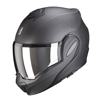 SCORPION modular helmet EXO TECH CARBON SOLID moto scooter matt black