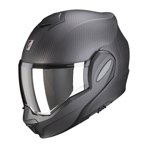 SCORPION casque modulaire EXO-TECH EVO CARBON SOLID moto scooter noir mat