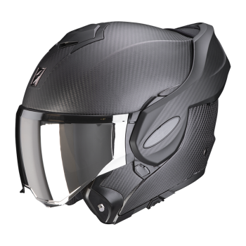 SCORPION modular helmet EXO TECH CARBON SOLID moto scooter matt black