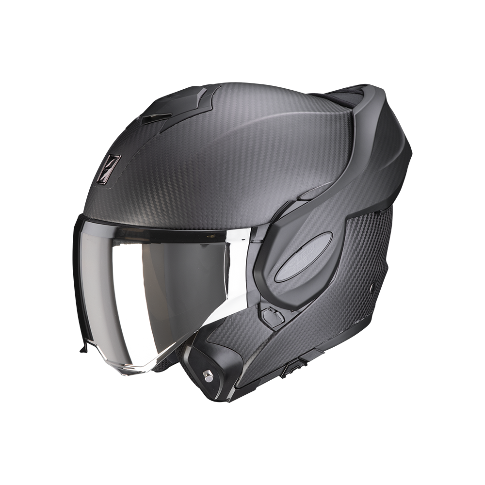 SCORPION casque modulaire EXO-TECH EVO CARBON SOLID moto scooter noir mat