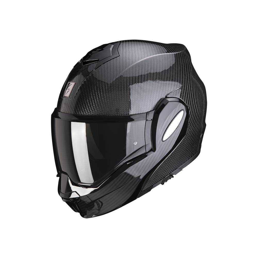 SCORPION casque modulaire EXO-TECH EVO CARBON SOLID moto scooter noir