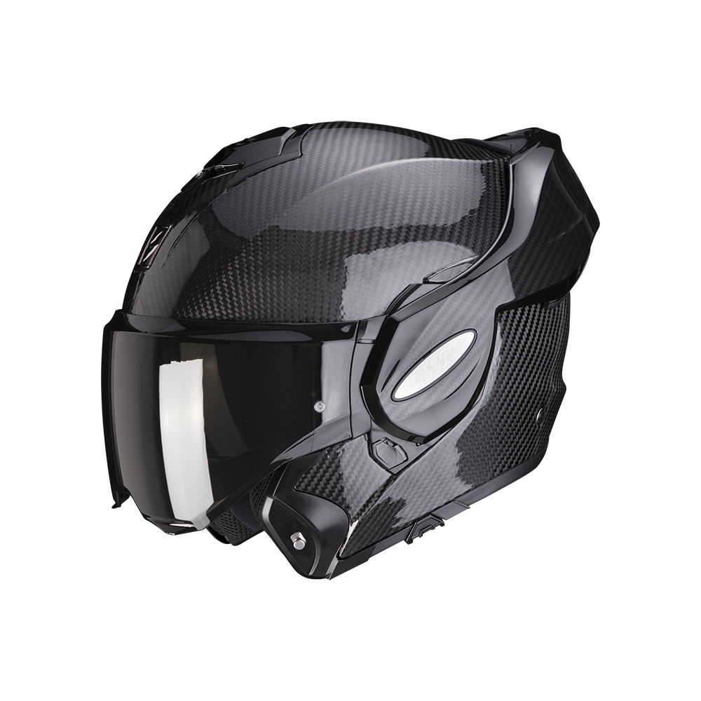 SCORPION casque modulaire EXO-TECH EVO CARBON SOLID moto scooter noir