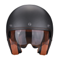 SCORPION casque PREMIUM jet BELFAST CARBON EVO SOLID moto scooter noir mat